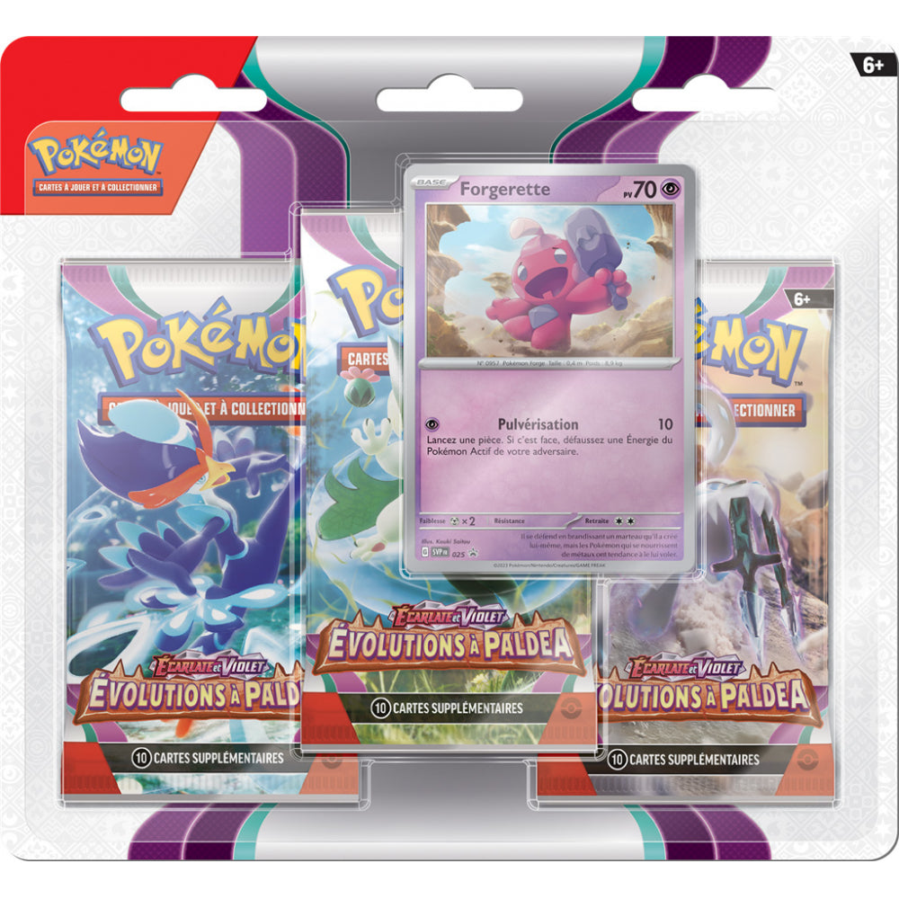 Tripack Pokémon - Ecarlate et Violet : Evolutions à Paldea [EV02] - FR