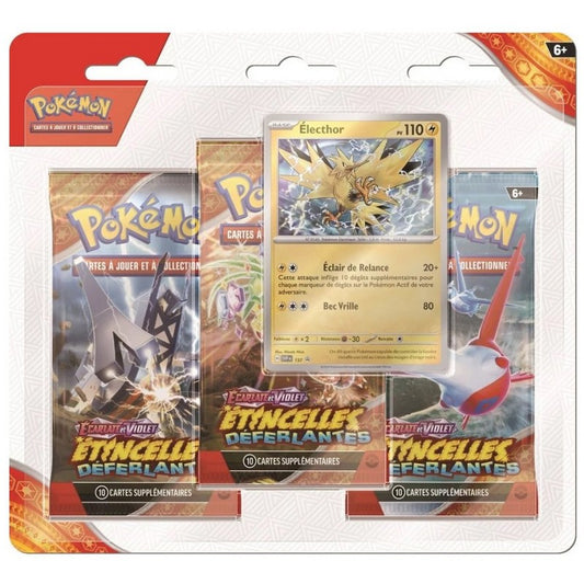 Tripack Pokémon - Ecarlate et Violet :  Etincelles Déferlantes [EV08] - FR